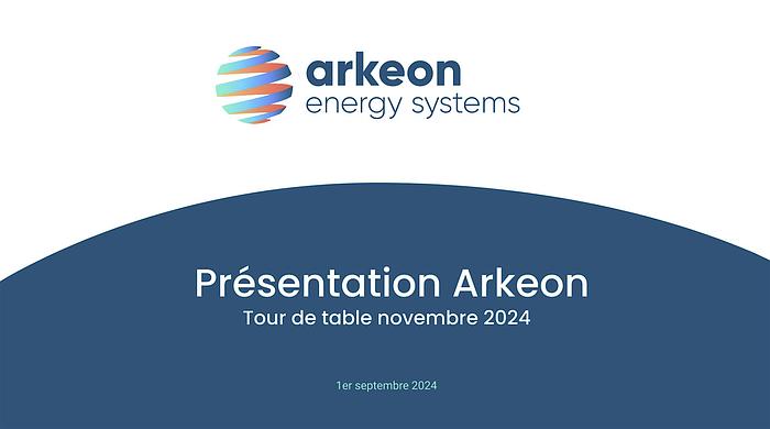 Présentation : investissement dans Arkeon Energy