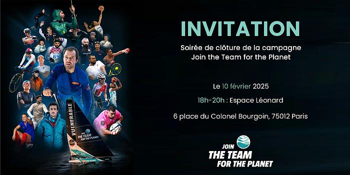 Évènement de clôture - Campagne Join the team for the Planet